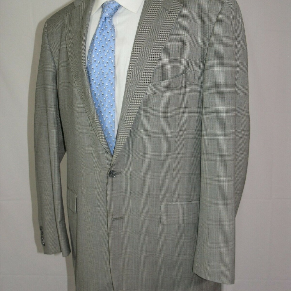 Mr. Ned Vitale Custom Made Two Button Suit 44xl - image 6